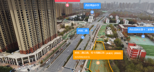 科技二路以南、经十四路以东
