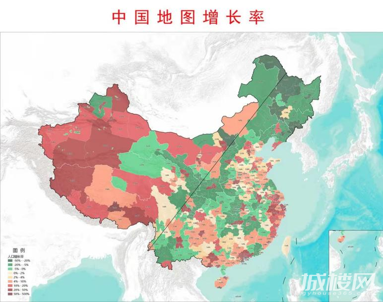 七普人口增长地图热传朋友圈 贵阳再迎房产市场新机遇?!
