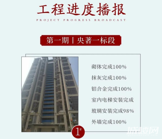 贵阳建发央著7月最新工程进度播报 1-8号楼砌体已完成100%