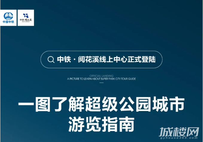 中铁阅花溪线上中心正式登陆 一图了解超级公园城市游览指南