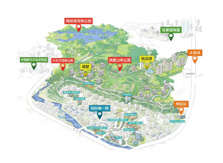 主城最幸福的生态住区 一张长图彻底了解贵阳国际城