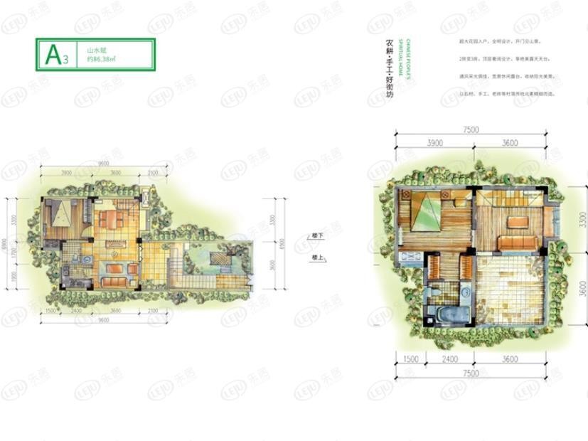 大邑幸福公社福村新户型介绍 户型面积26.12~86.38㎡